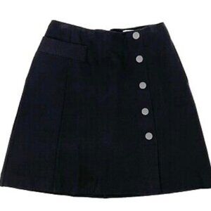CABi WOMENS BLACK PONTE UTILITY SKIRT SIZE 2